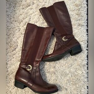 Naturalizer Wide Shaft Brown Boots